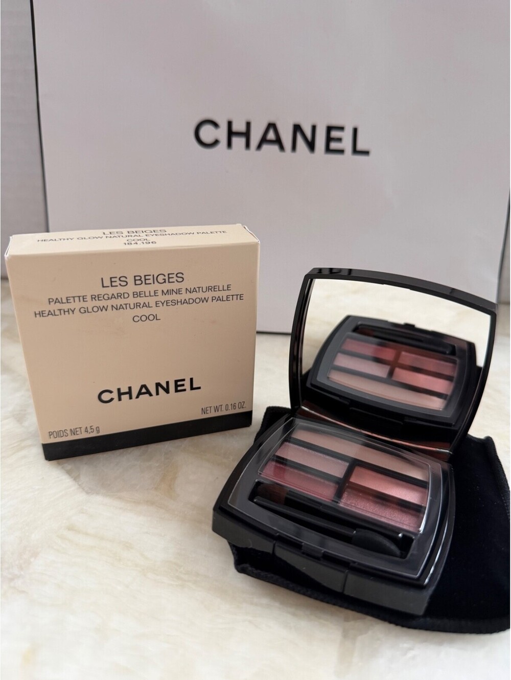 CHANEL Les Beiges Healthy Glow Natural Eyeshadow Palette - COOL - New In Box